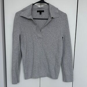 Banana Republic Light Gray Knit Top